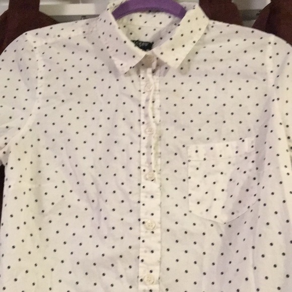 J Crew polka dot button front shirt - Picture 3 of 7